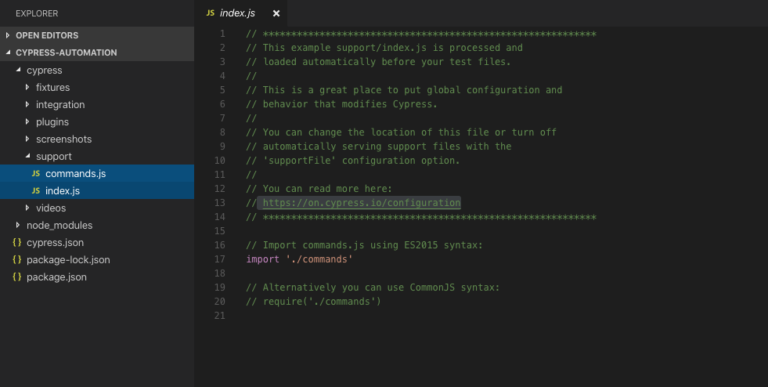Understanding Cypress Folder Structure - TestersDock