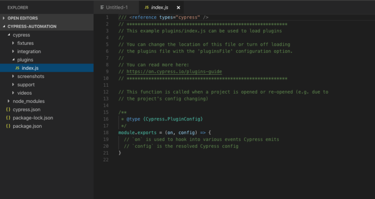 Understanding Cypress Folder Structure - TestersDock