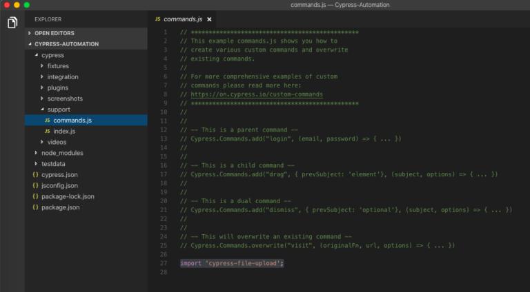How to upload a file in cypress - TestersDock