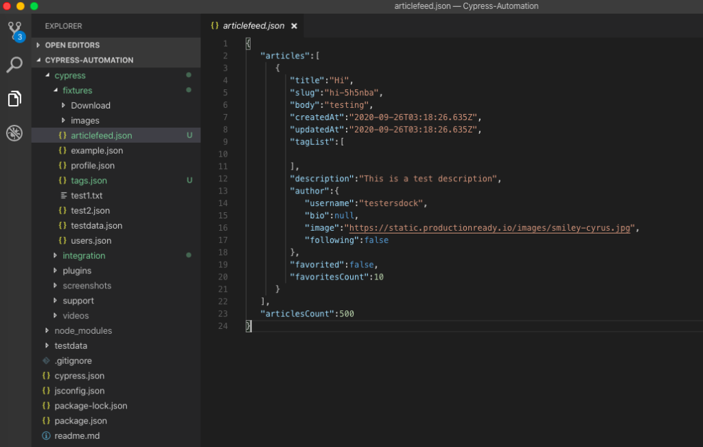 Mock API Response in Cypress using cy.server() and cy.route() - TestersDock