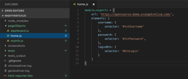 Page Object Model in Nightwatch JS - TestersDock