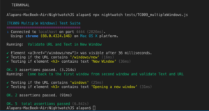 How to handle Multiple Browser Windows in Nightwatch JS - TestersDock
