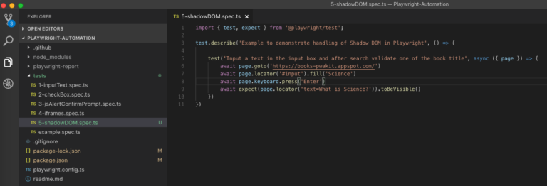 How to handle Shadow DOM in Playwright - TestersDock